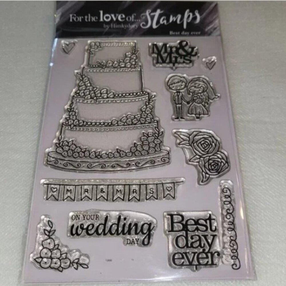 Hunkydory For the Love of Stamps Best Day Ever Wedding Clear Stamps Marriage